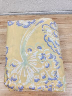 POTTERY BARN Dandelion Full Queen Duvet Cottagecore 82 X 84" 100% Cotton NOS